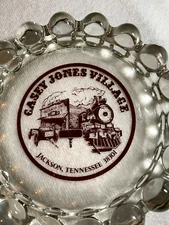 Rare Anchor Hocking Advertising Boopie Bubble Ashtray Casey Jones Village 7-1/2"