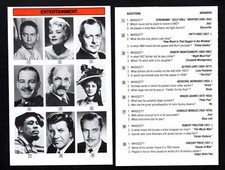 Vincent Price Patti Page Jelly Roll Morton Vintage Entertainment Trivia Card A27