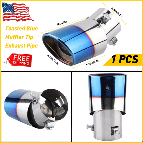 Stainless Steel Auto Car Muffler Tip Tail Exhaust Pipe Polished Part Accessories