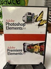 Adobe Photoshop Elements 5.0 / Adobe Premiere 3.0 Excellent 2 Disk Set