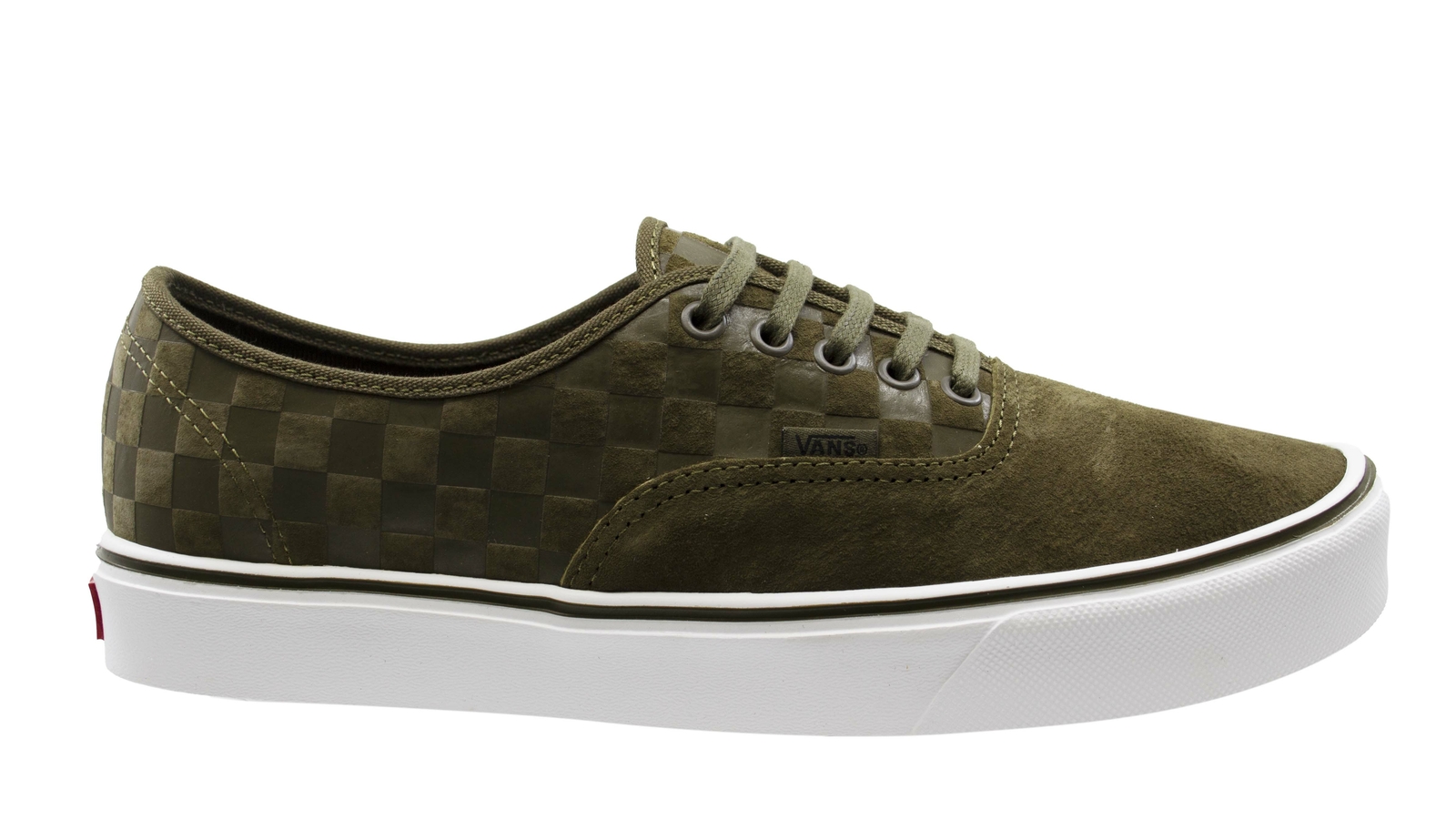 Vans Green Suede Leather Checkerboard 