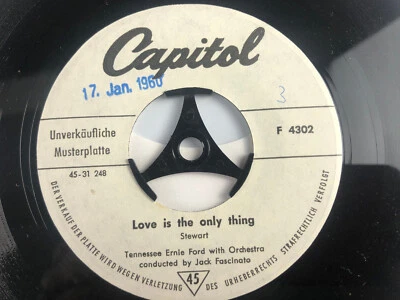 White Label Promo 1960 - 7'' Tennessee Ernie Ford – Love Is The Only Thing - Bild 1 von 4