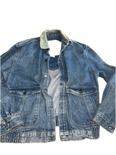 Chaqueta vaquera vintage de camionero Levi’s 511 de los años 80 talla XL parche de cuero