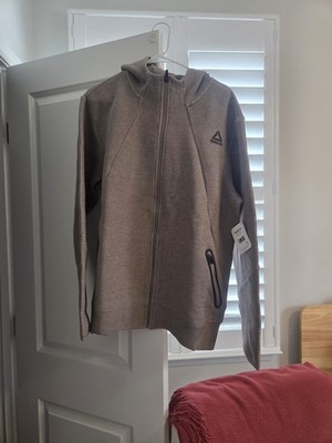 Reebok Men's Momentum Full Zip Tech Knit Hoodie