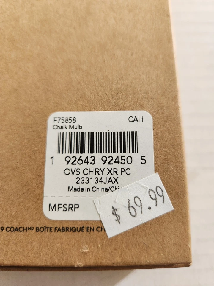 Coach Cherry Design F75858 iPhone XR Case Silicone Cover Protection. Unused. - Image 3 of 3