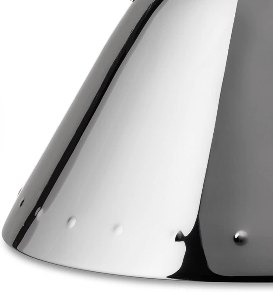 Hervidor silbador de acero inoxidable mango blanco caño en forma de pájaro diseño moderno Foto 4 de 4