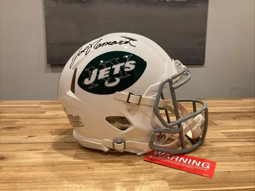 Joe Namath Autographed New York Jets Signed 65-77’  Full Size Authentic Helmet