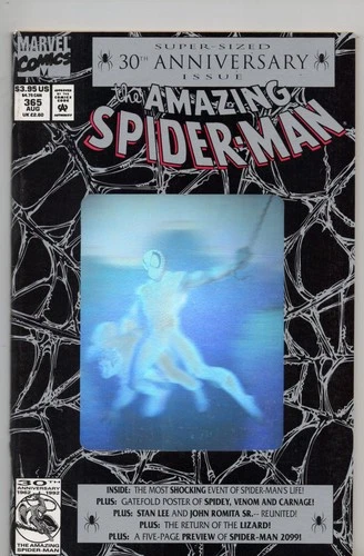 The Amazing Spider-Man Comic Book #365 30th 1st 2099 Marvel 1992 Grade VF 8.0