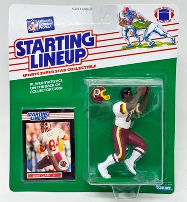 1989 KENNER STARTING LINEUP NFL FOOTBALL GARY CLARK WASHINGTON REDSKINS MOC