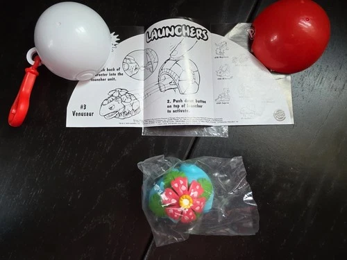 1999 VENUSAUR Launcher with Pokeball Burger King Nintendo Pokemon Kids Meal Toy