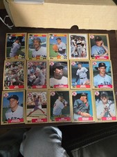1987 topps baseball Red Soxs complete team set