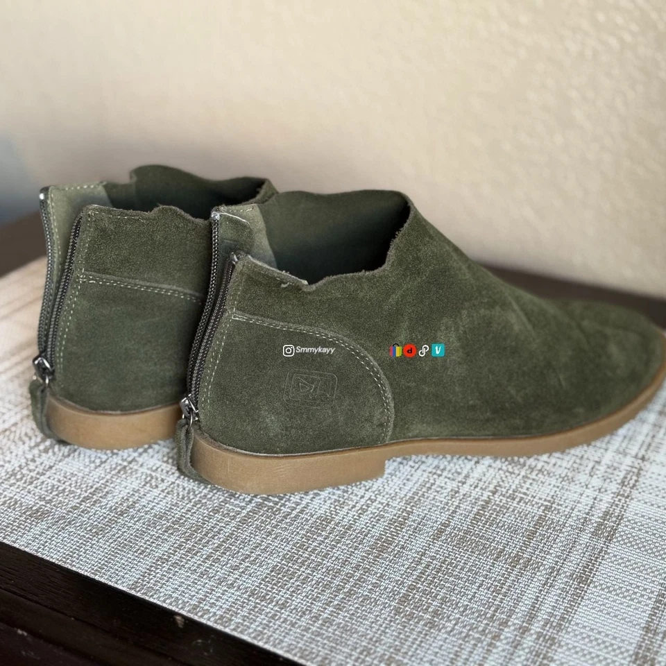 Botín Dirty Laundry para mujer Karate Chop gamuza oliva talla 7 Foto 4 de 4