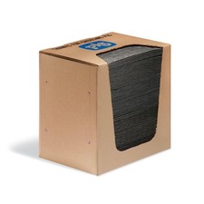 PIG Absorbent Mat Pads in a Dispenser Box  Absorbs up to 12.8 oz per pad  1...