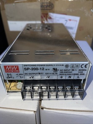 Mean Well 12V 16.7A SP-200-12 AC to DC Switching Power Supply 200W LED Strip