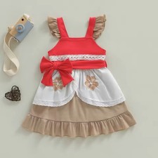 NEW Princess Moana Girls Sleeveless Dress Halloween Costume