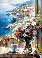 DIY 5D Colorful Flowers Diamond Art 20 cm x 30 x 1 cm, UCGD373