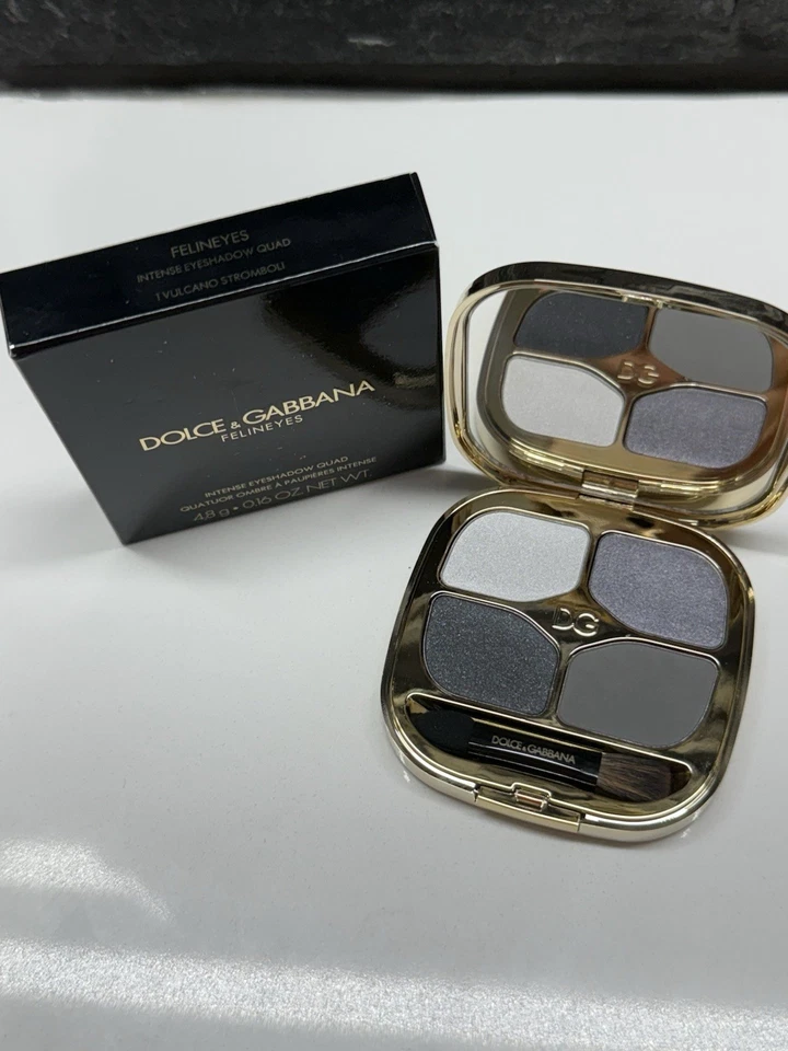 DOLCE & GABBANA Intense Eyeshadow Quad Felineyes 1 Vulcano Stromboli ~ NIB - Image 3 of 4