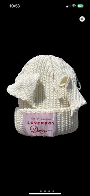 Charles Jeffrey Loverboy Chunky Ears Beanie Ecru / FedEx