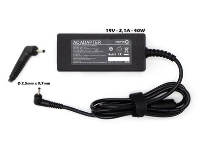 PowerQ Netzteil 40W 19V 2,5mm x 0,7mm Für ASUS EEE PC 1225B 1225C