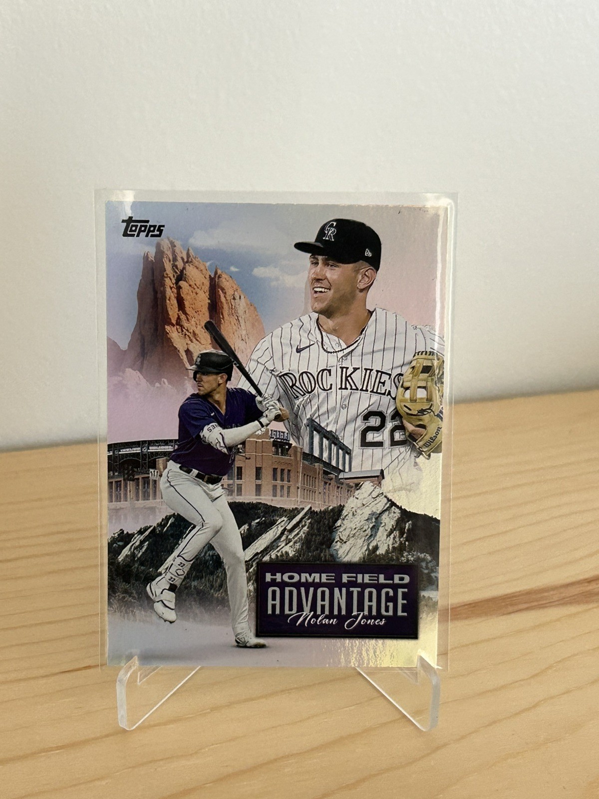 2024 Topps Update #HFA-26 Nolan Jones Home Field Advantage SP Case Hit Rockies 