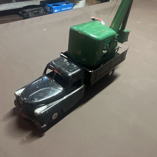 Vintage 1940's Structo Pressed Steel Dump Truck 21” With Structo Steam Shovel - Picture 15 of 23