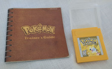 Pokemon Yellow Version Special Pikachu Edition Game Boy Manual/Case WORKS Saves