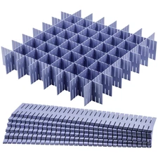 40Pcs Grid Drawer Dividers Adjustable Organizer for Socks Underwear Lingerie