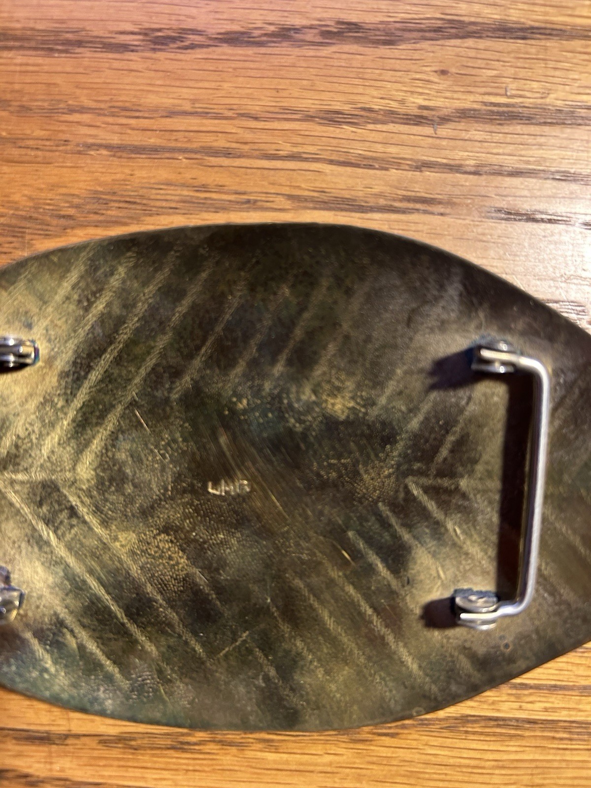 Vintage Solid Brass and Copper Large Leaf-Shaped … - image 2