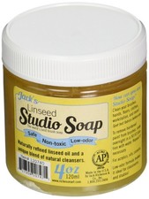 Jack Richeson 120740 120 ml Linseed Studio Soap 4.1 Fl Oz (Pack of 1), Clear