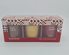 Room Essentials™ Candle Gift Set ,Cafe Latte, Biscuits at Brunch,& Spice Cabinet