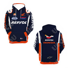 Men Honda HRC Racing Hoodies Apring Autumn Locomotive Style Sports Casual Hooded