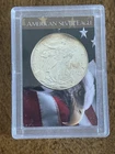 U.S. Mint 1998 American Eagle 1 oz Silver Coin 0.999 Fine in H.E. Harris Holder