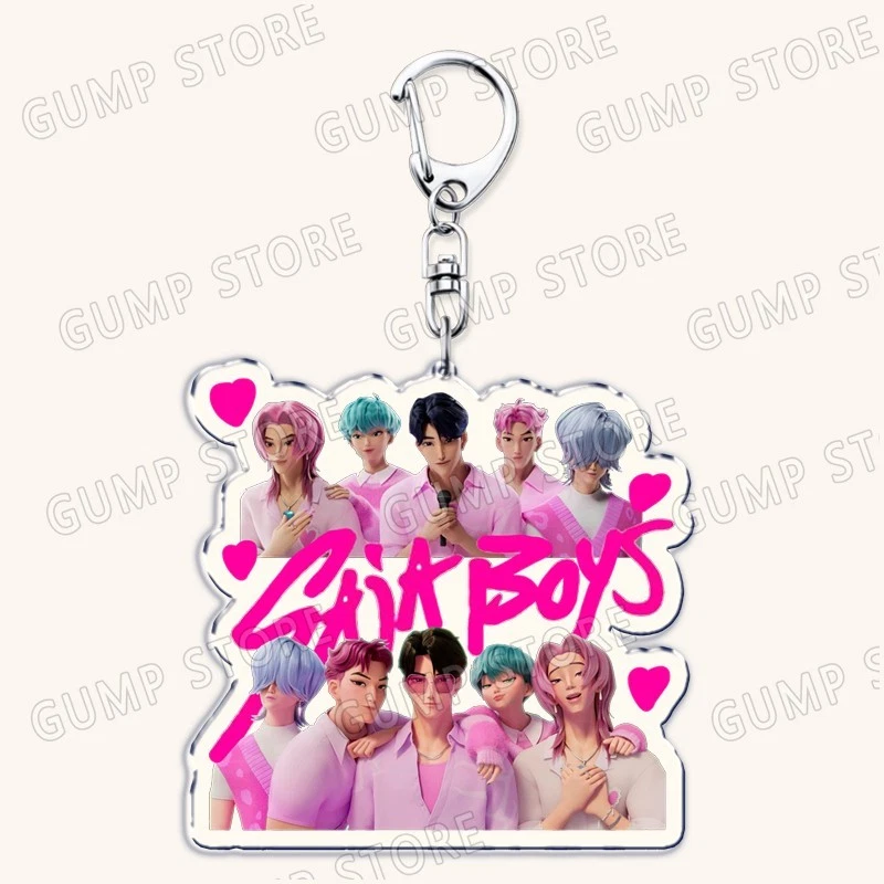 Kpop Demon Hunters Huntrix Saja Boys Keychains Rumi Zoey Jinu Mira