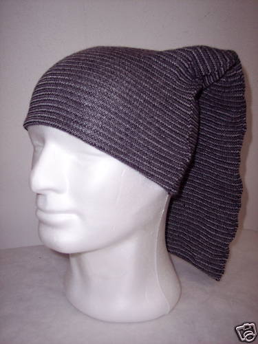 Cappello Tubolare Righine NERO-GRIGIO 100% Lana Merinos | eBay