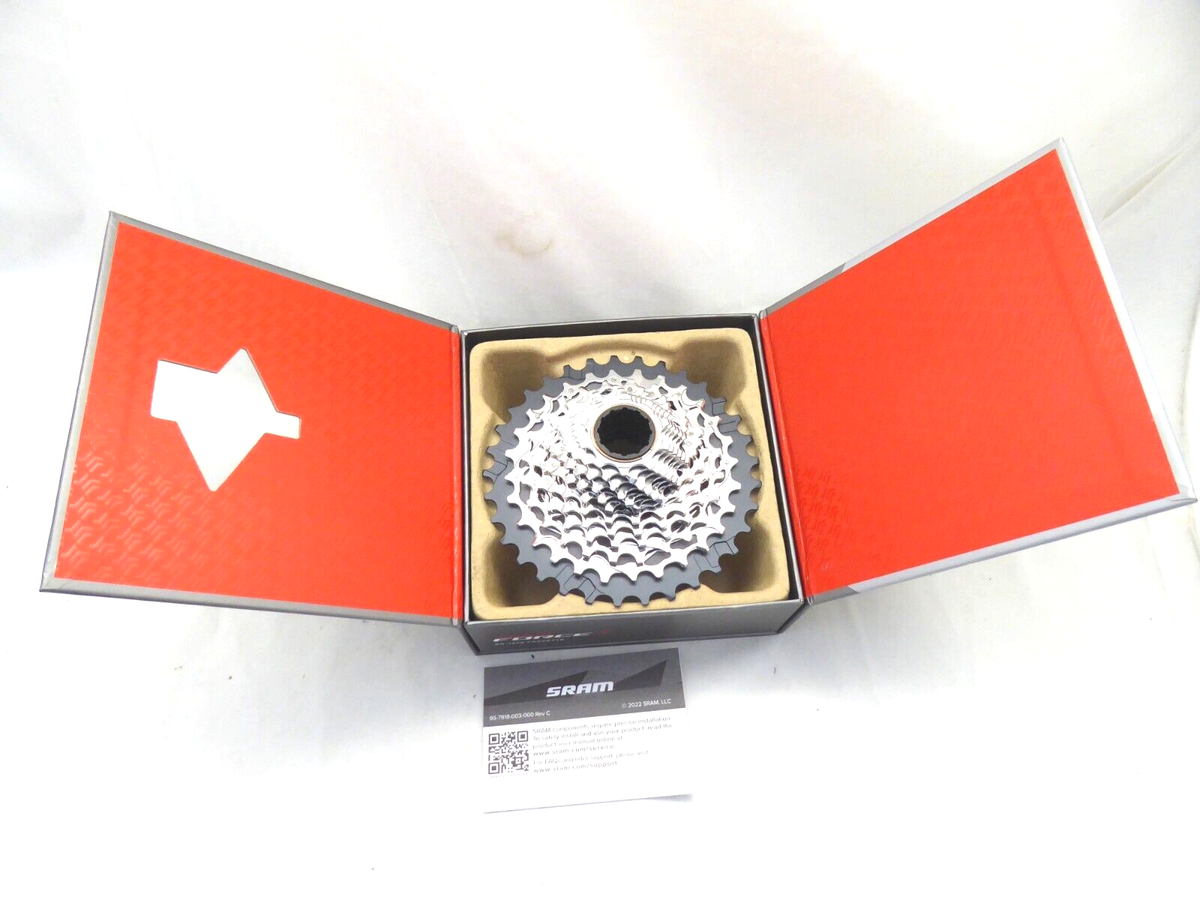 SRAM Force XG-1270 AXS XDR Cassette 12 Speed 10-33T Silver/Black 