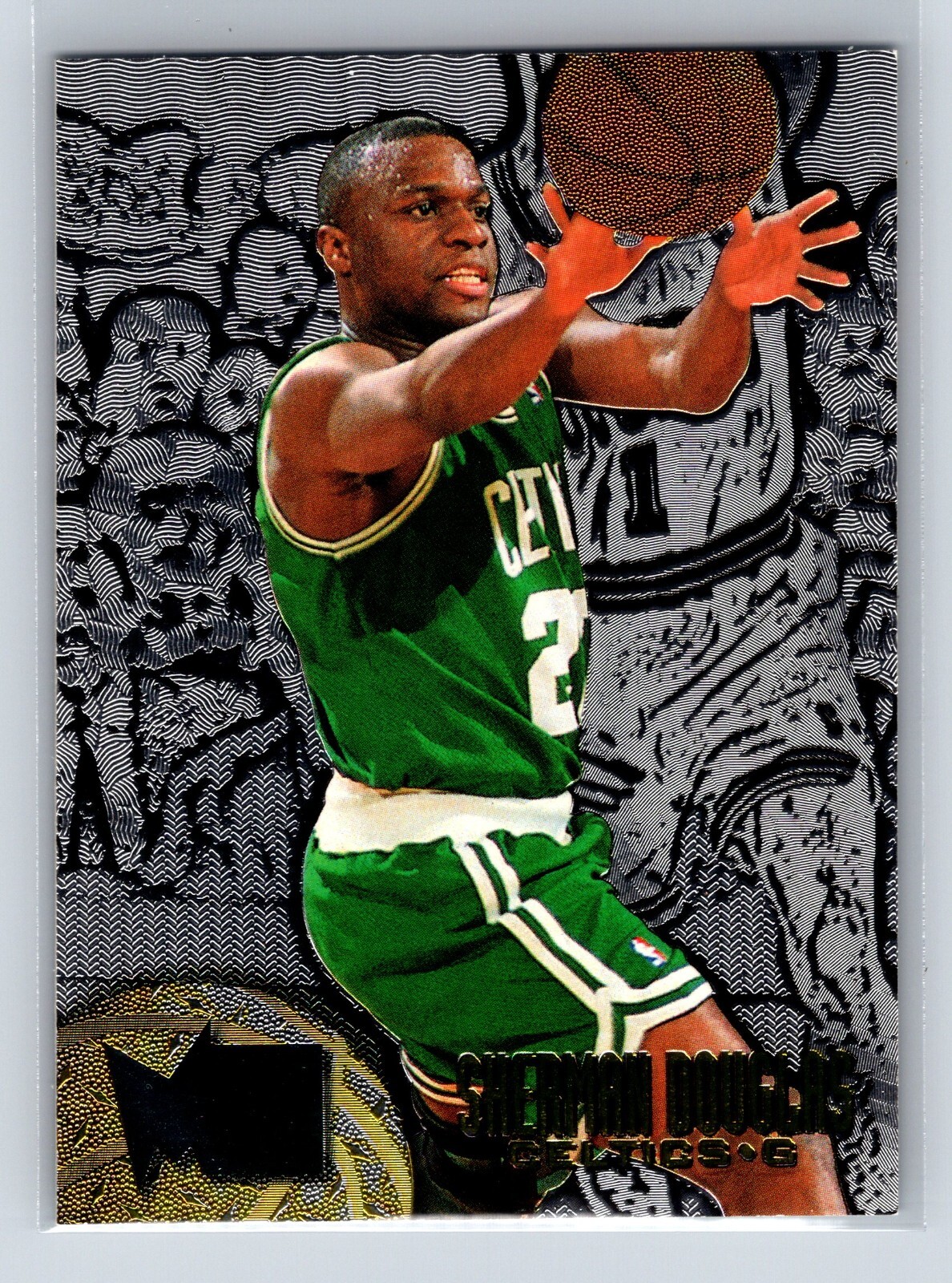 1995 Fleer Metal Sherman Douglas Silver Spotlight #6 Celtics