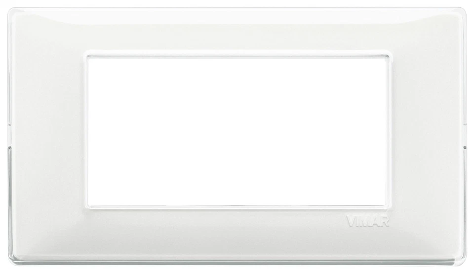 VIMAR 14654.41 PLACCA 4 MODULI REFLEX NEVE SERIE PLANA