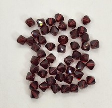 Swarovski Crystal Burgundy Faceted Bicone 5301 Beads; 4mm 24 or 6mm 12pc 