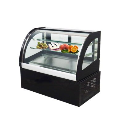 220V Desktop Two-layer Shelf Refrigerated Cake/Fruits/Vegetables Display Cabinet