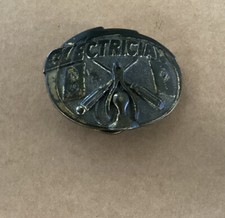 Vintage 1981 Belt Buckle - Electrician