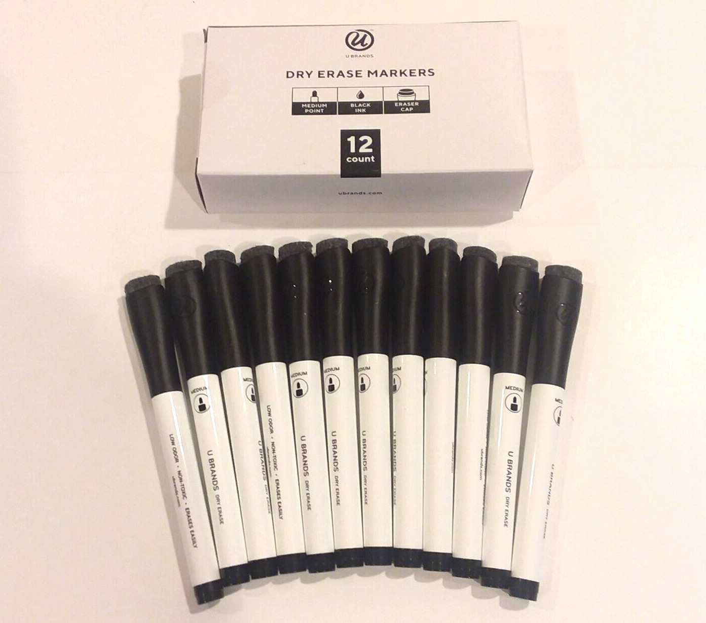 W Eraser Cap 2922u Medium Point Low-odor 12 Ct