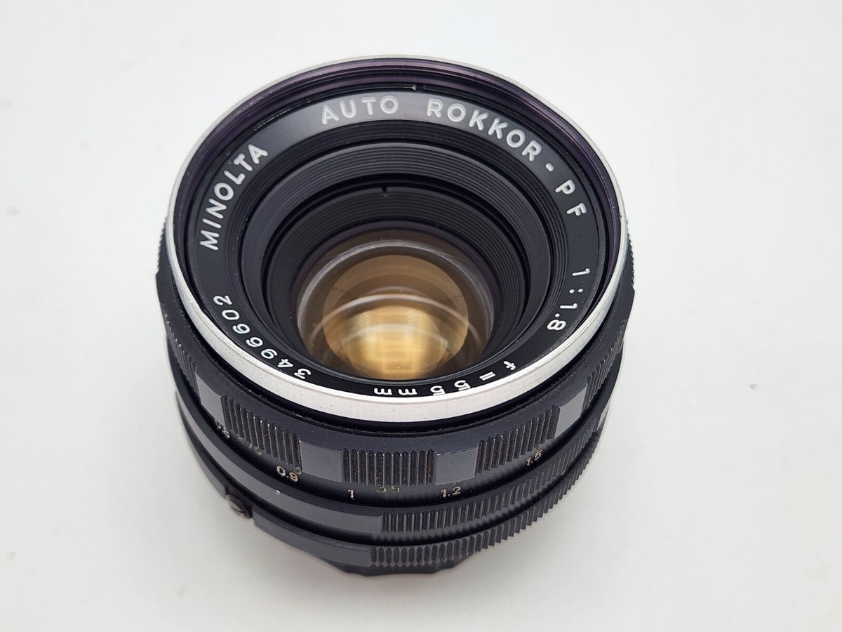 Minolta Auto Rokkor-PF 55mm F1.8 Prime Lens for MD Mount SLR Minolta Auto Rokkor-PF 55mm F1.8 Prime Lens for MD Mount SLR