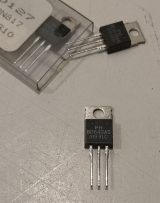 50x Philips BD649AS Darlington-Transistor NPN TO-220 NOS 100 V 8 A