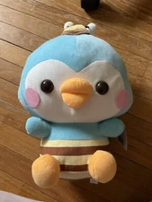 Round 1 Blue Penguin Dressed as Honey Bee Plush Stuffed Animal 12 Inch Large