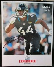 MYLES JACK SIGNED JACKSONVILLE JAGUARS 8x10 PHOTO w/ COA
