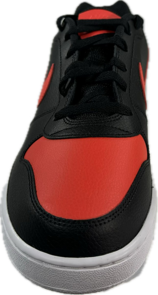 Size 10.5 - Nike Ebernon Low Black Habanero Red for sale