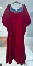 Renaissance fair Medieval avon jupon style velvet and satin dress WORN ONE TIME