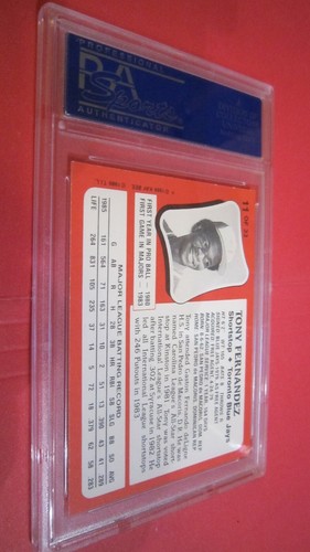 1986 Kaybee Tony Fernandez #11 YOUNG SUPER STARS PSA 9 - Picture 6 of 7