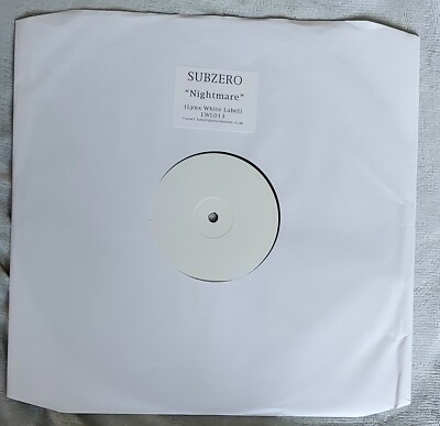 Subzero - Nightmare 12'' Single Sided Promo Vinyl  LWL013