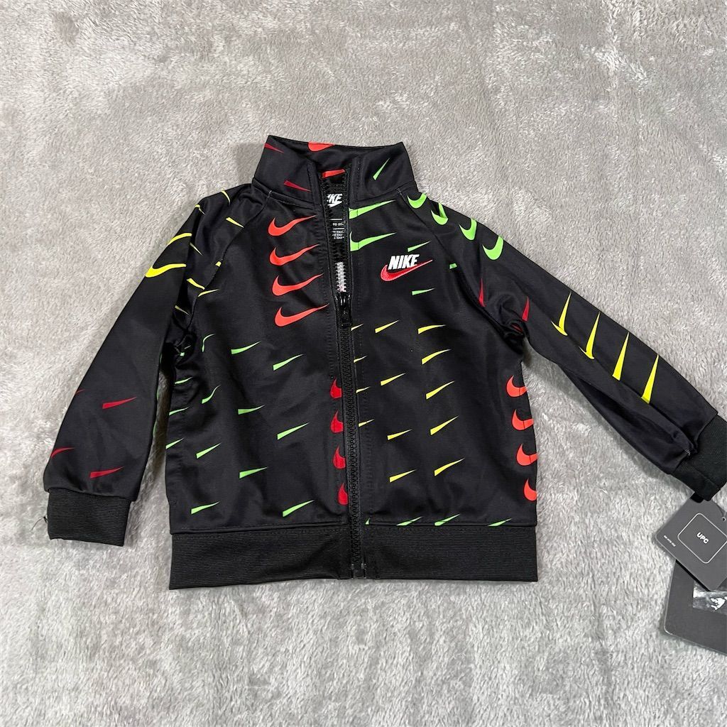 SACAI X NIKE Giacca tuta Nike bambino ragazzo nero rosso taglia 18M AOP Swoosh